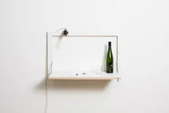Ambivalenz Fläpps - Vægskrivebord - Secretary - Sort - 100x60 cm