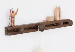 Applicata knagerække - Track 60 cm - Røget eg