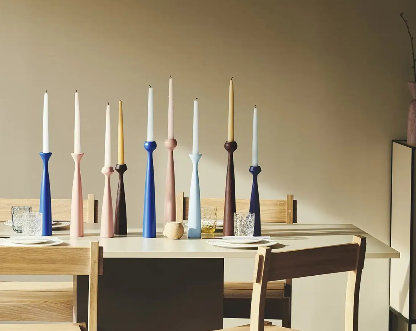 Applicata - Lysestage - Blossom - Lily - Cobalt Blue/Blå