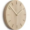 Applicata - Vægur - Watch:Out - Eg og messing viser - 32x3 cm