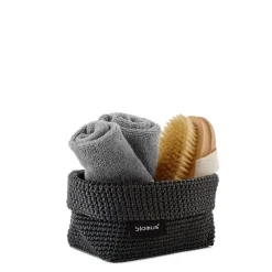 Blomus - Crochet Robe Basket - Anthracite - TELA