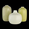 Blomus - Set 3 Vases - CEOLA -Transparent Yellow, Cream Gold, New Wheat