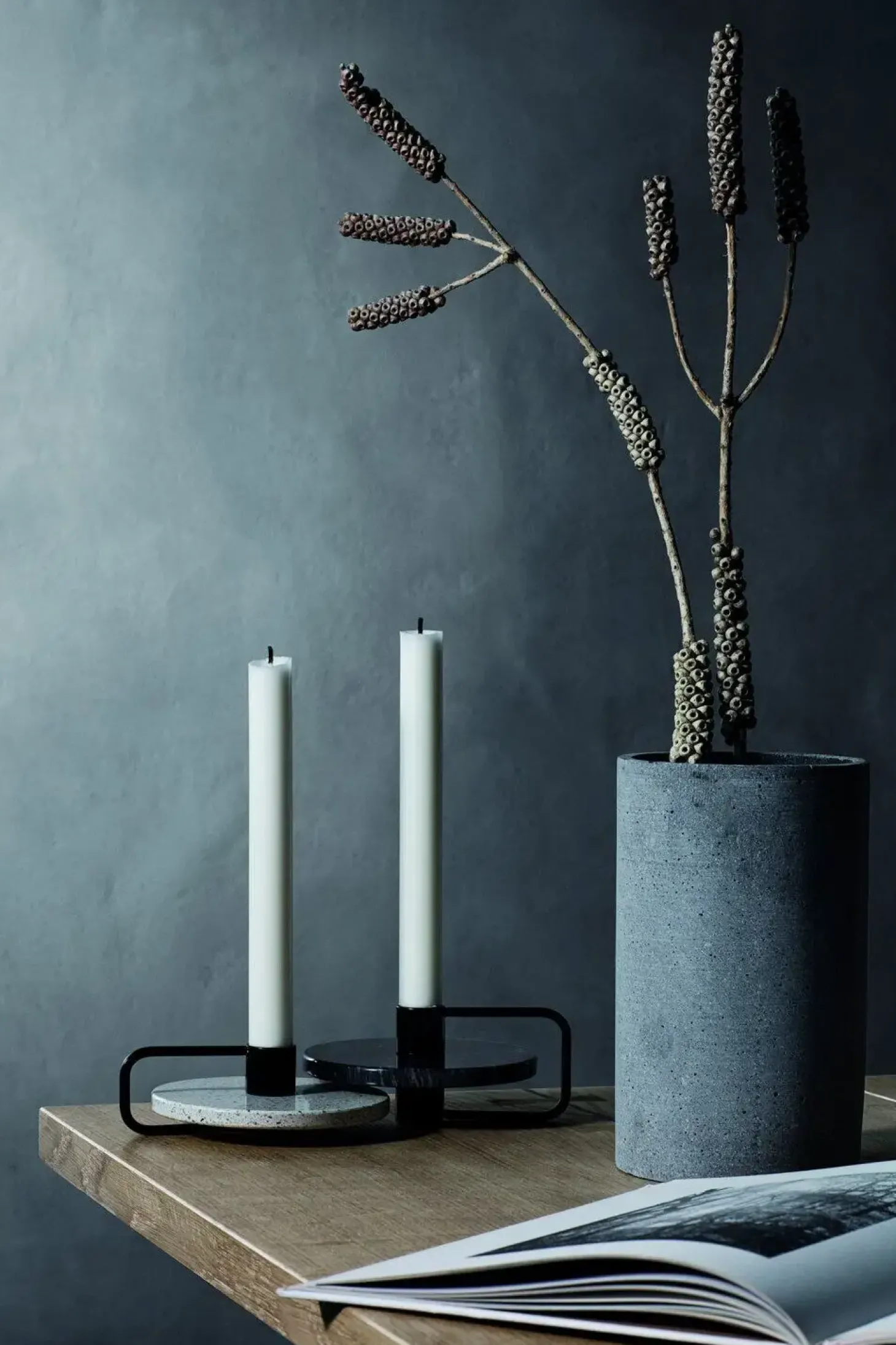 Blomus - Vase - Coluna - Mørkegrå - Large