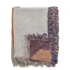 Bloomingville - Clarita Plaid, Orange, Genanvendt Bomuld