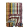 Bloomingville - Elmy Plaid, Orange, Genanvendt Bomuld