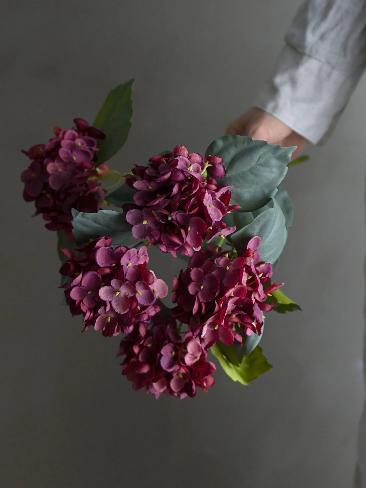 Bloomingville - Hydrangea Kunstig stilk - Rød