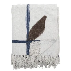 Bloomingville - Imperia Plaid, Natur, Genanvendt Bomuld