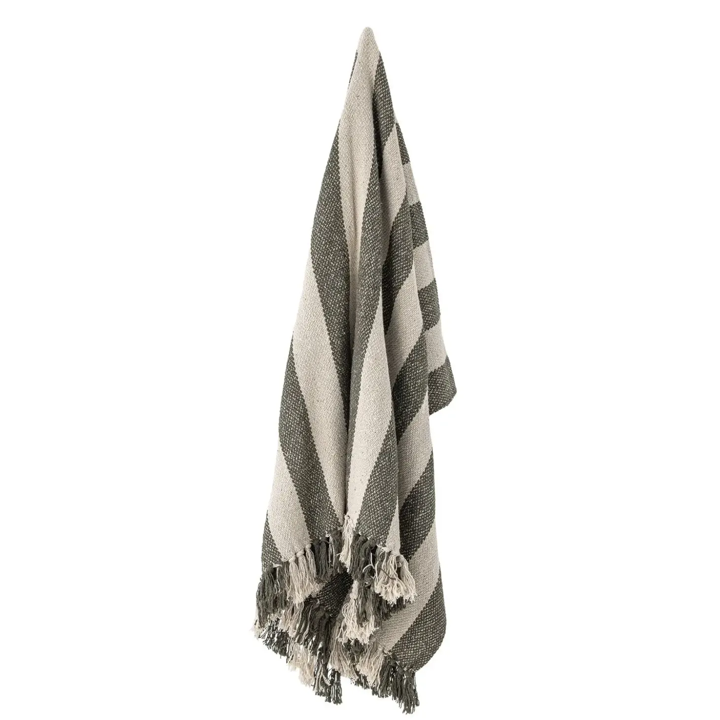 Bloomingville - Jodina Plaid, Grøn, Genanvendt Bomuld