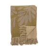 Bloomingville - Lark Plaid, Gul, Genanvendt Bomuld