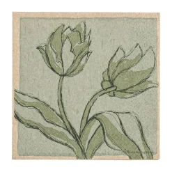 Bloomingville - Mana Serviet, Grøn, FSC® Recycled, Papir