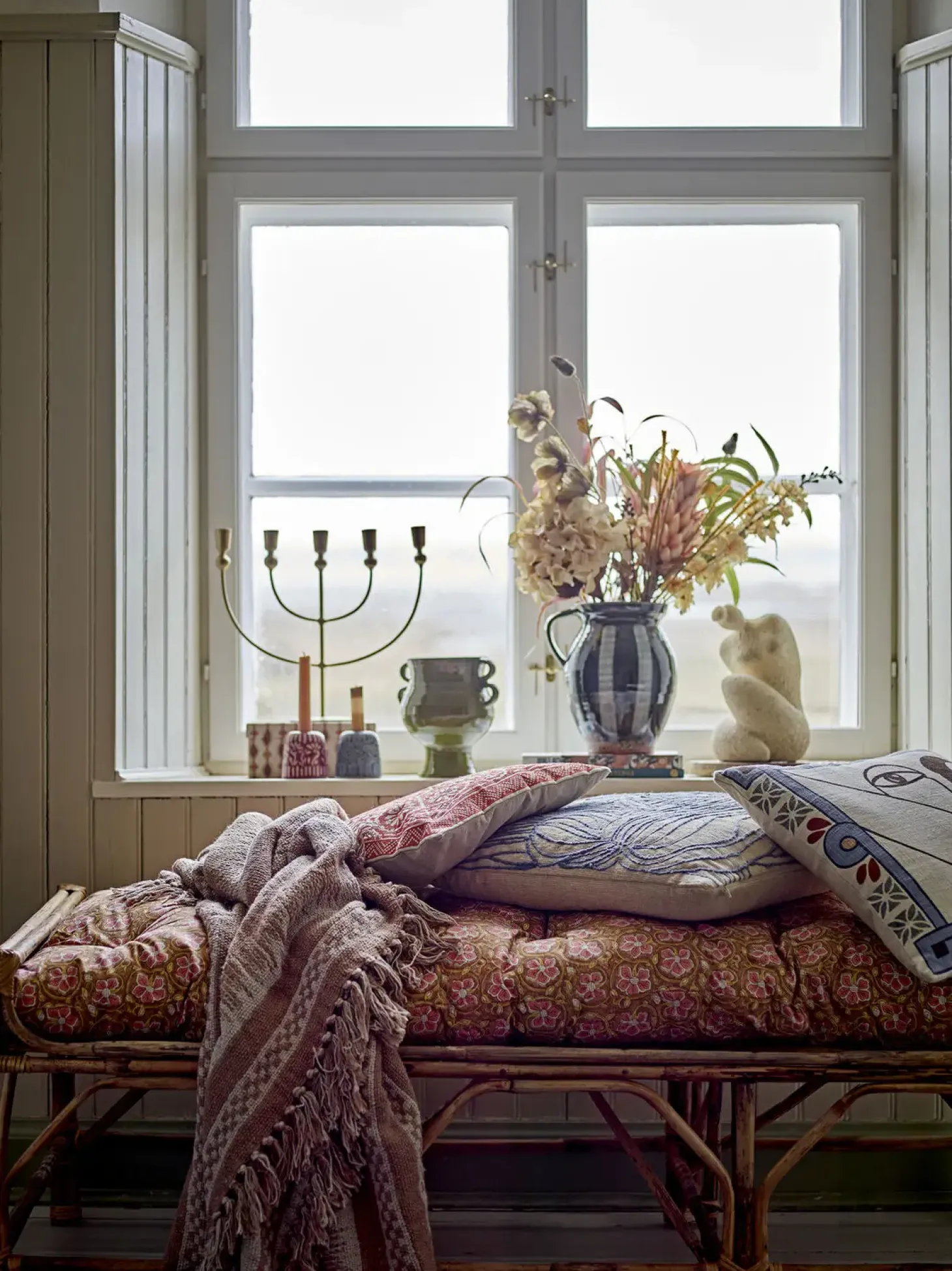 Bloomingville - Marmi Plaid, Brun, Genanvendt Bomuld