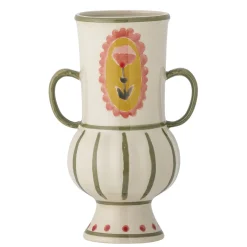 Bloomingville - Odina Vase, Grøn, Stentøj