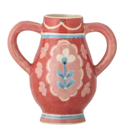 Bloomingville - Odina Vase, Rød, Stentøj