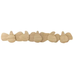 Bloomingville - Ross Knagerække, Natur, Gummitræ - 70 cm