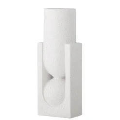 Bloomingville - Salome Vase, Hvid, Stentøj