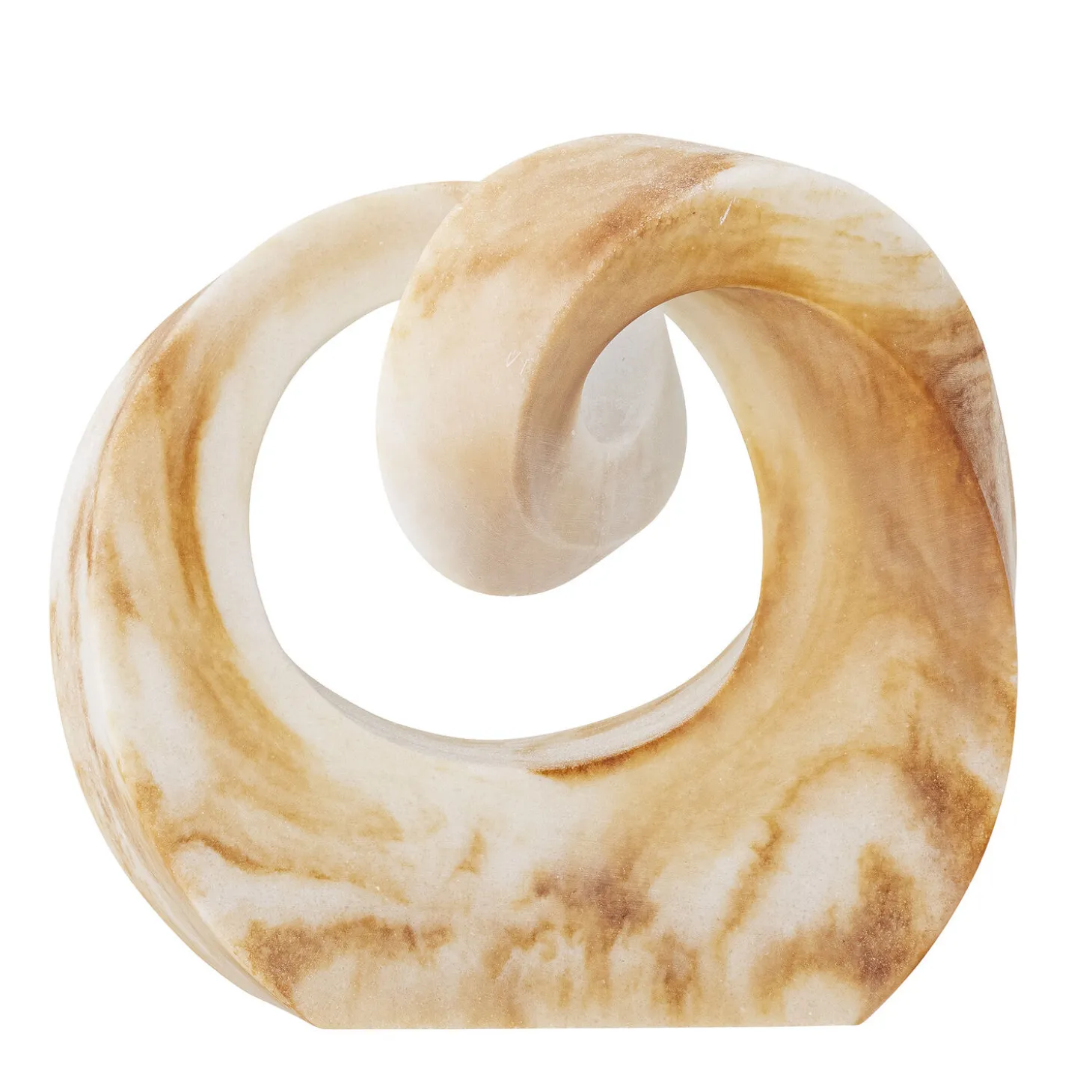 Bloomingville - Swirl Deko, Brun, Polyresin