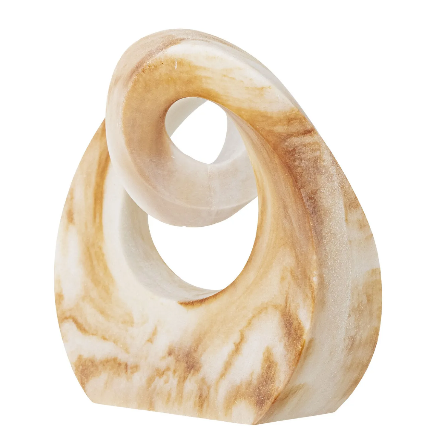 Bloomingville - Swirl Deko, Brun, Polyresin