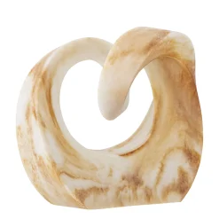 Bloomingville - Swirl Deko, Brun, Polyresin