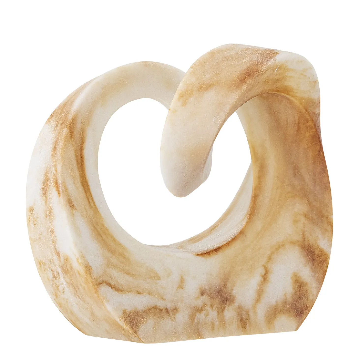 Bloomingville - Swirl Deko, Brun, Polyresin