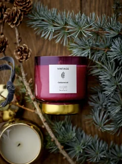 Bloomingville - VINTAGE - Cedarwood Duftlys, Naturlig voks
