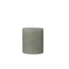 Broste Copenhagen - Rustik bloklys - Ø10 x H11 cm - Grape Leaf Green