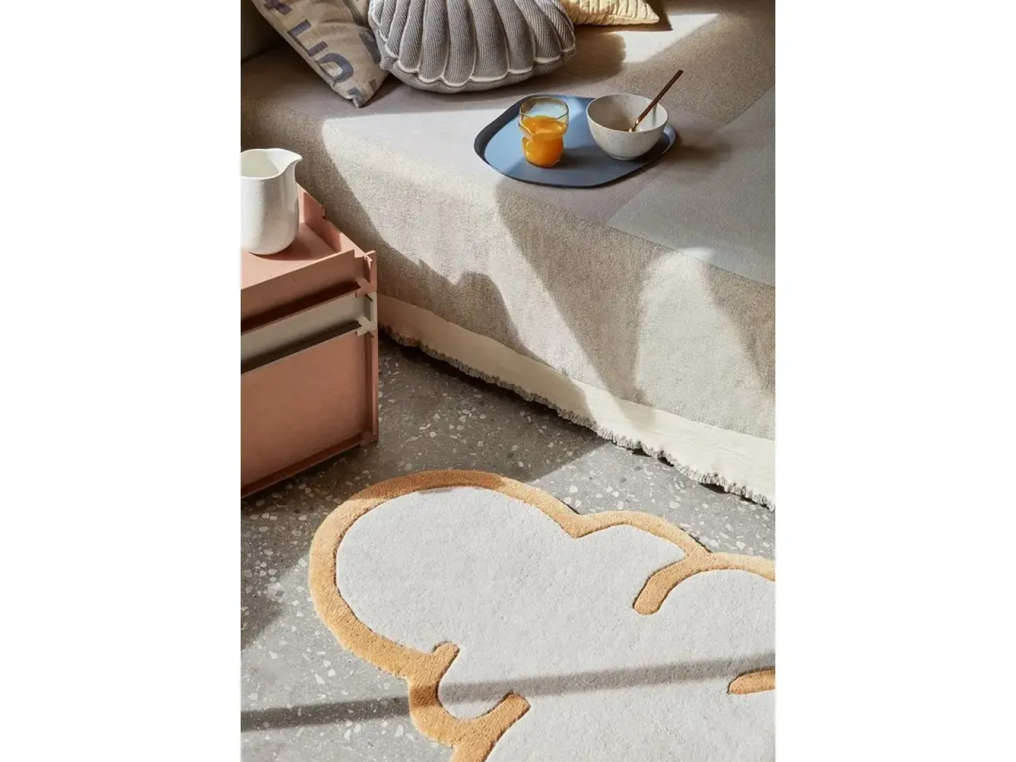 Broste Copenhagen - Sengetæppe - Karla - Warm Beige - W240 x L260 cm