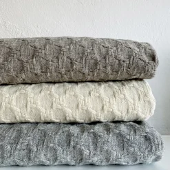 Burel Factory - Pied de Coq - Plaid/tæppe - Beige -180x130 cm