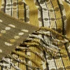 Burel Factory - Plaid - Deco - Grøn og gult mønster - 180 x 130 cm
