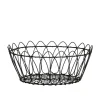 Chic Antigue - Kurv - fil de fer - Sort - Ø 27 cm