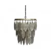Chic Antique - Lampe med metal dekoration - antique messing - Ø47
