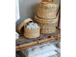 Chic Antique - Nimes Box hynde med bindebånd - hør