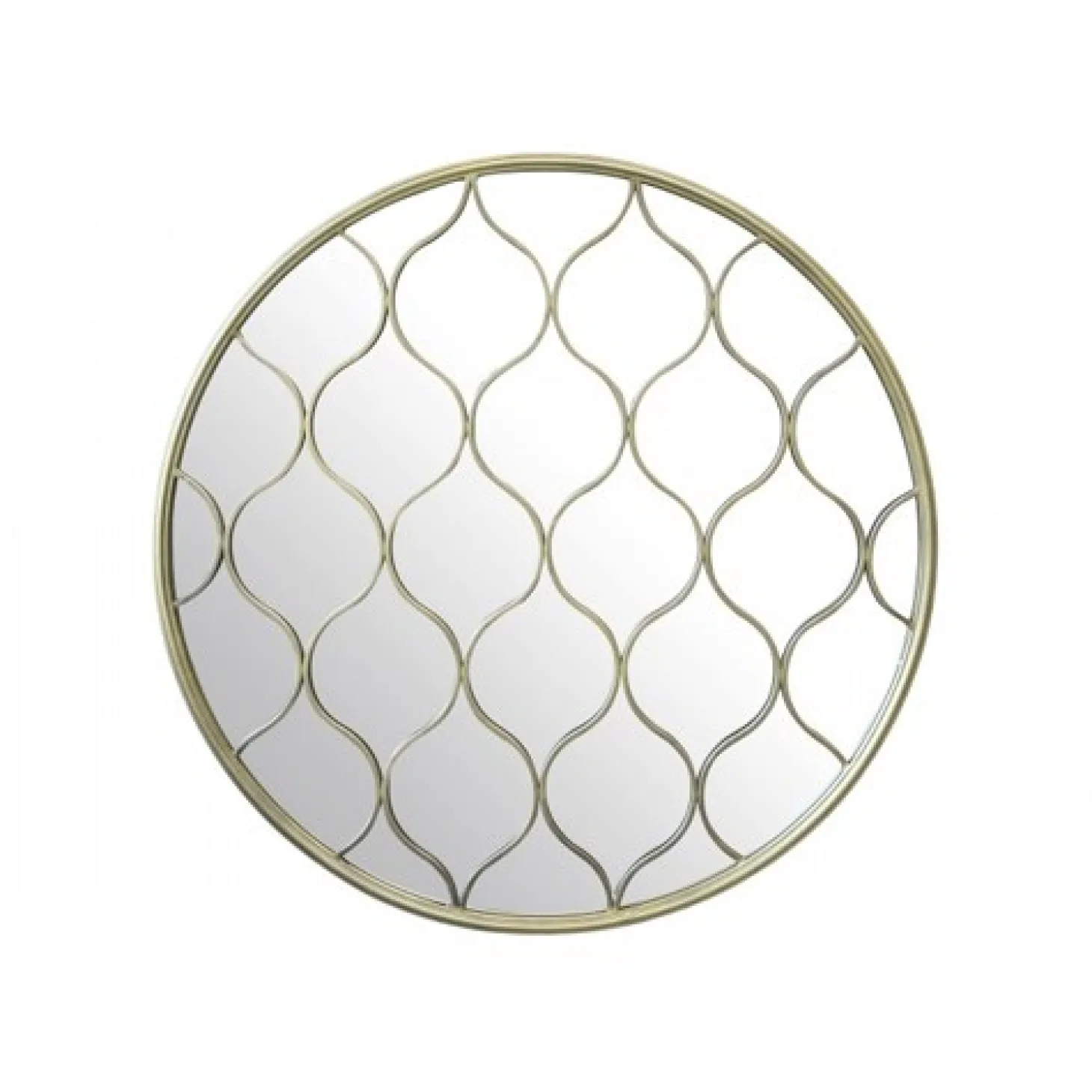 Chic Antique - Spejl med dekor - Ø 85 cm