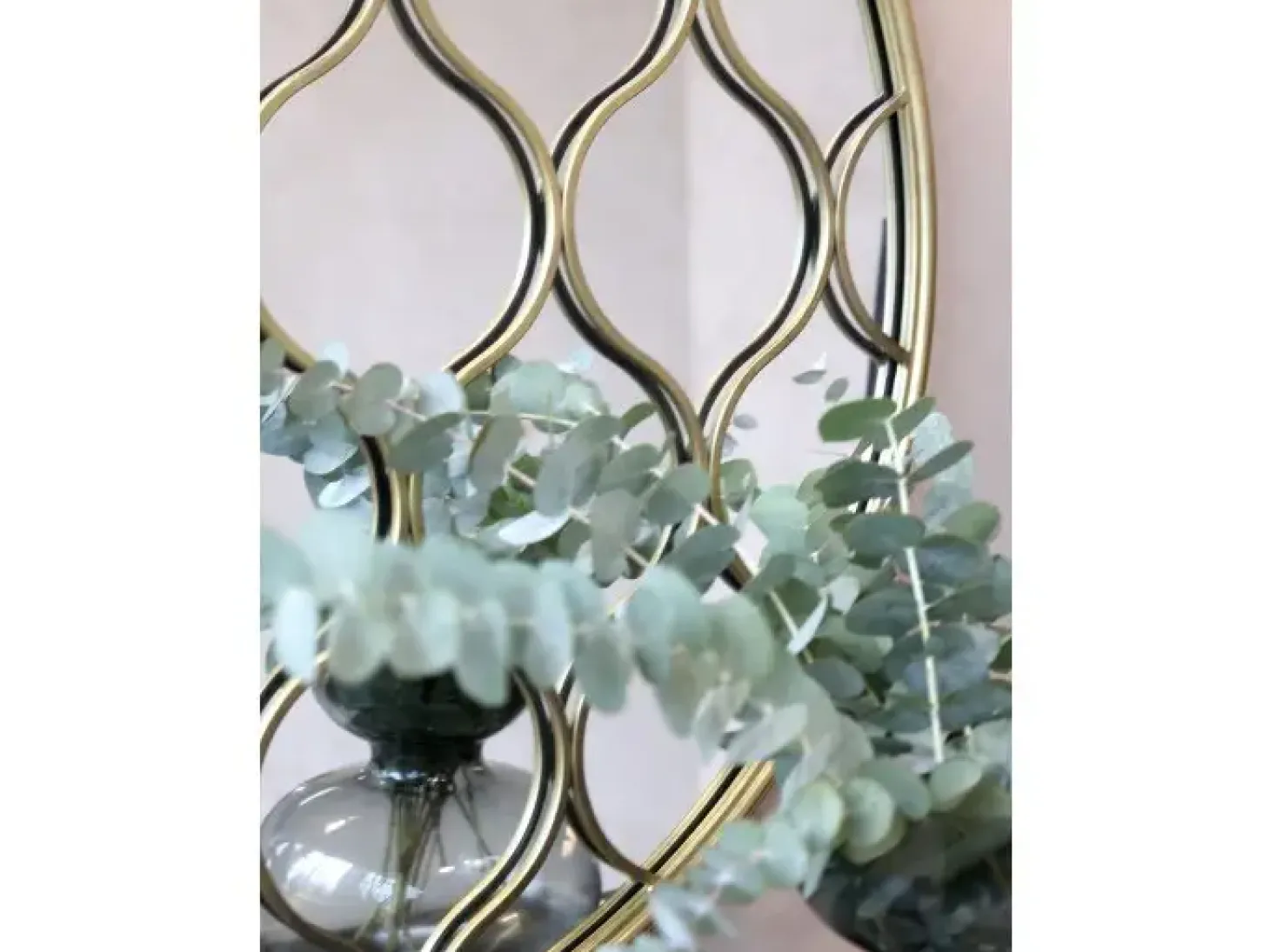 Chic Antique - Spejl med dekor - Ø 85 cm
