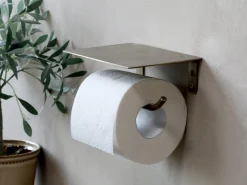 Chic Antique - Toiletrulleholder, Messing