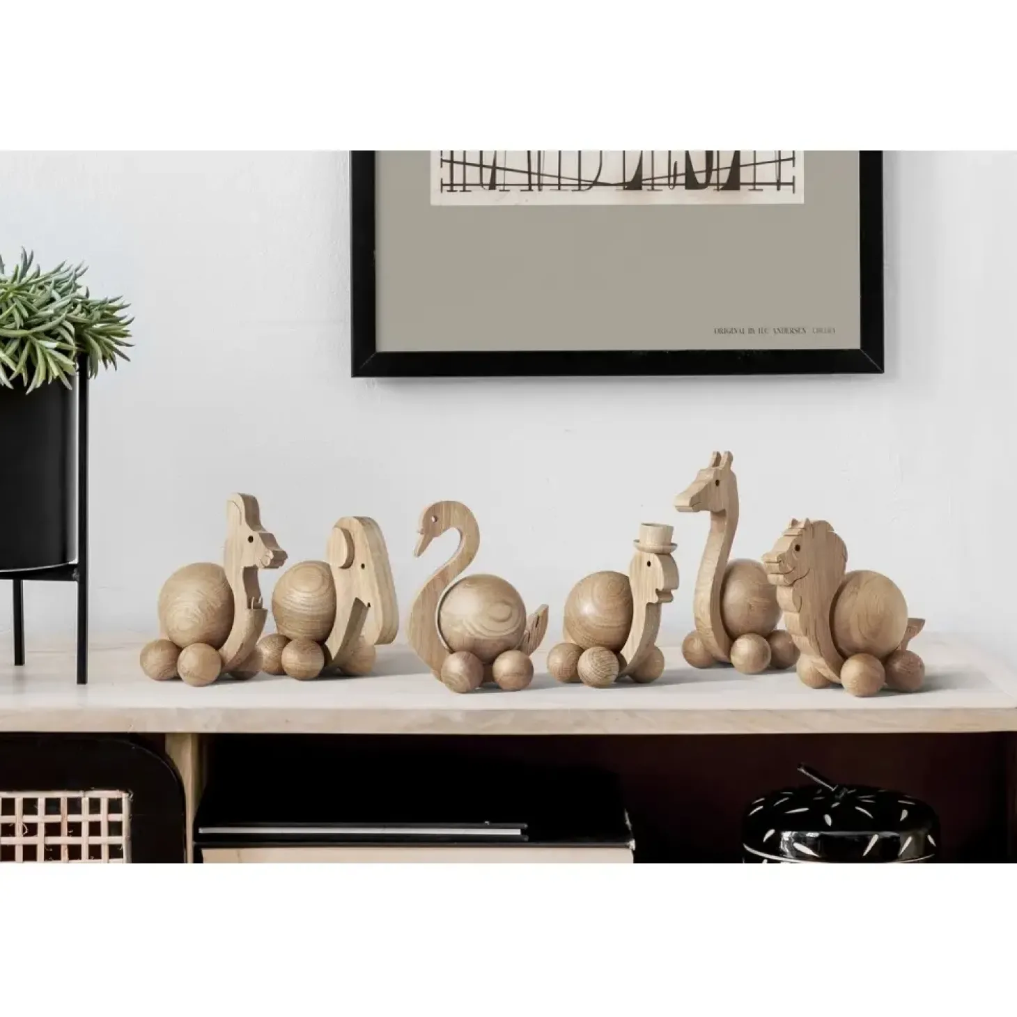 ChiCura - Træfigur - Spinning Kangaroo - Small