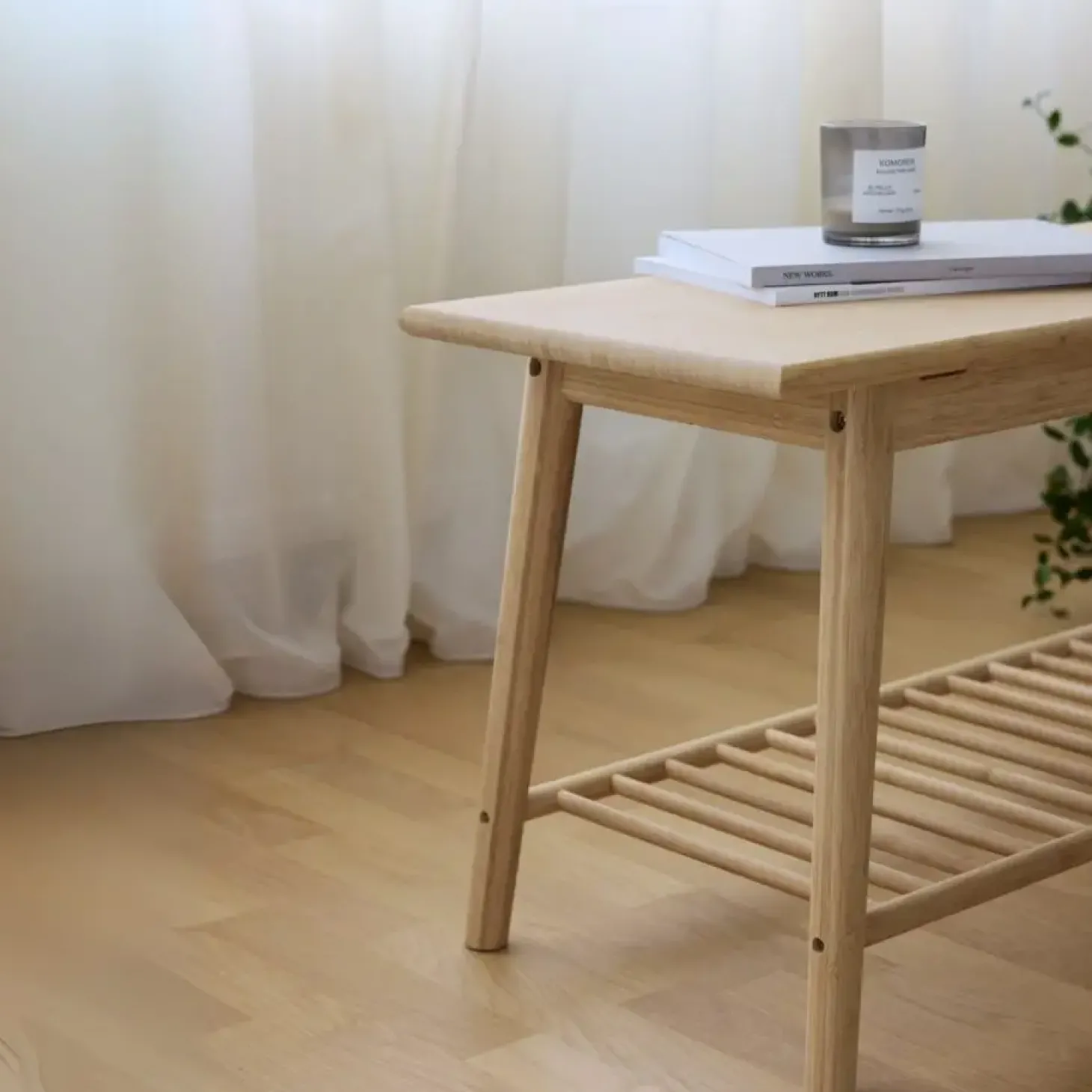 Cinas - Noble entrébænk 90x35cm i bambus