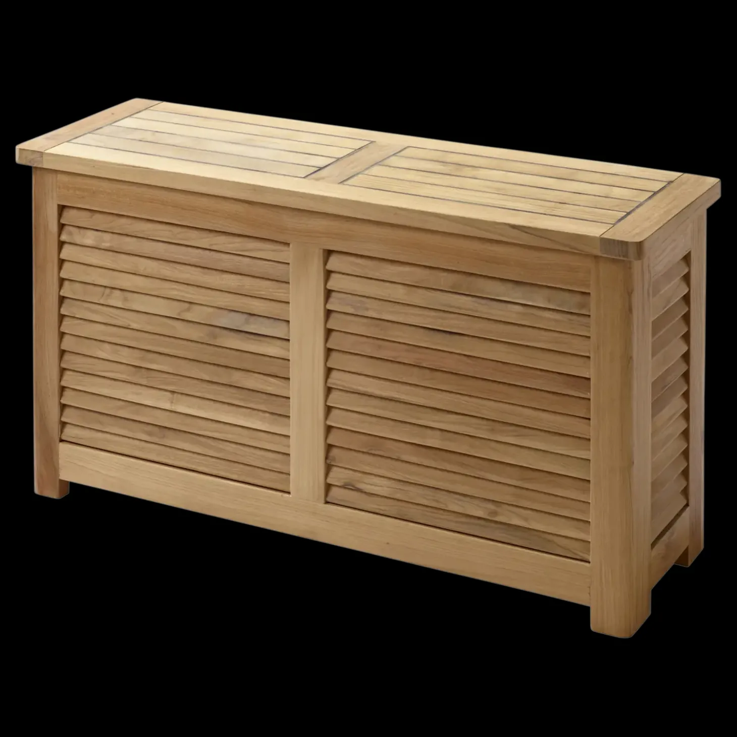 Cinas - Opbevaringsbænk, Teak, 90x30x48 cm