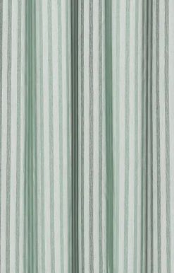 Compliments - Badeforhæng - Lines shower curtain w/eyelets 220 cm - Støvet grøn