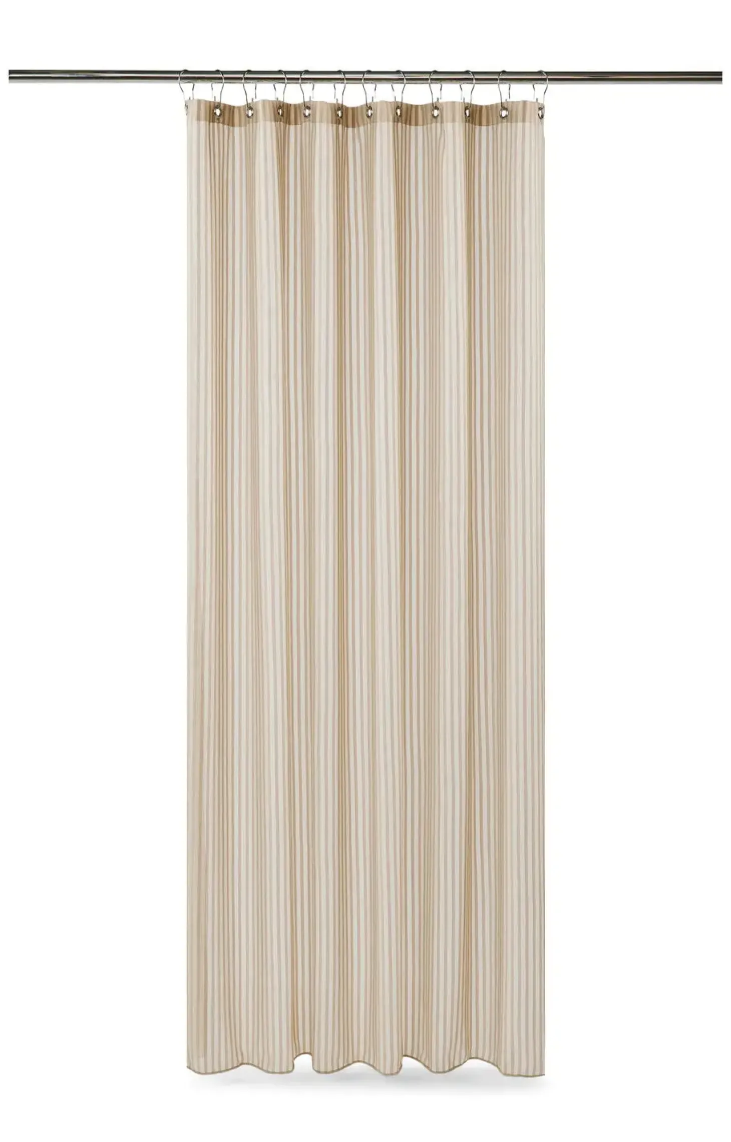 Compliments - Badeforhæng - Lines shower curtain w/eyelets 220 cm - Linen