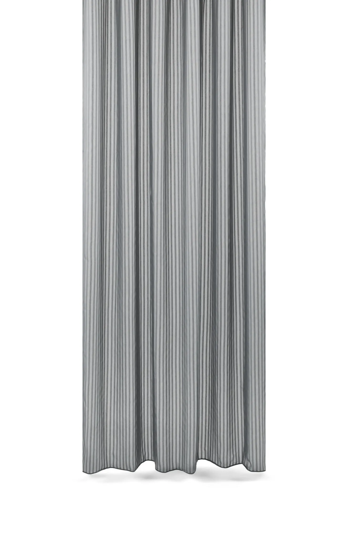 Compliments - Badeforhæng - Lines shower curtain w/tape 220 cm - Grå