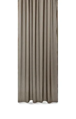 Compliments - Badeforhæng - Lines shower curtain w/tape 220 cm - Brun