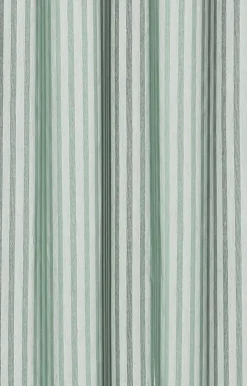 Compliments - Badeforhæng - Lines shower curtain w/tape 220 cm - Støvet grøn