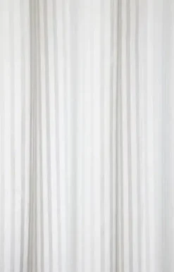 Compliments - Badeforhæng - Lines shower curtain w/tape 200 cm - Lys grå