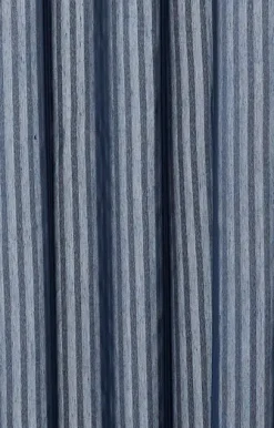 Compliments - Badeforhæng - Lines shower curtain w/tape 200 cm - Mørk blå