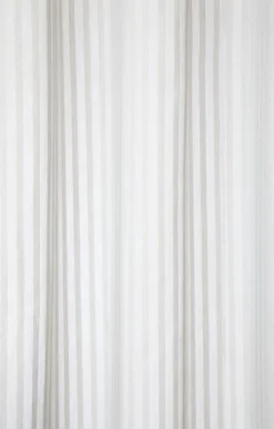 Compliments - Badeforhæng - Lines shower curtain w/eyelets 220 cm - Lys grå