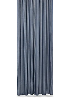 Compliments - Badeforhæng - Lines shower curtain w/tape 220 cm - Mørk blå