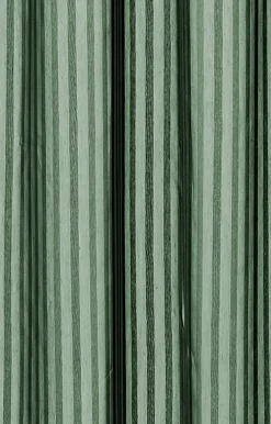 Compliments - Badeforhæng - Lines shower curtain w/tape 220 cm - Skovgrøn