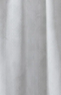 Compliments - Badeforhæng - Pine shower curtain w/tape 200 cm - Lys grå