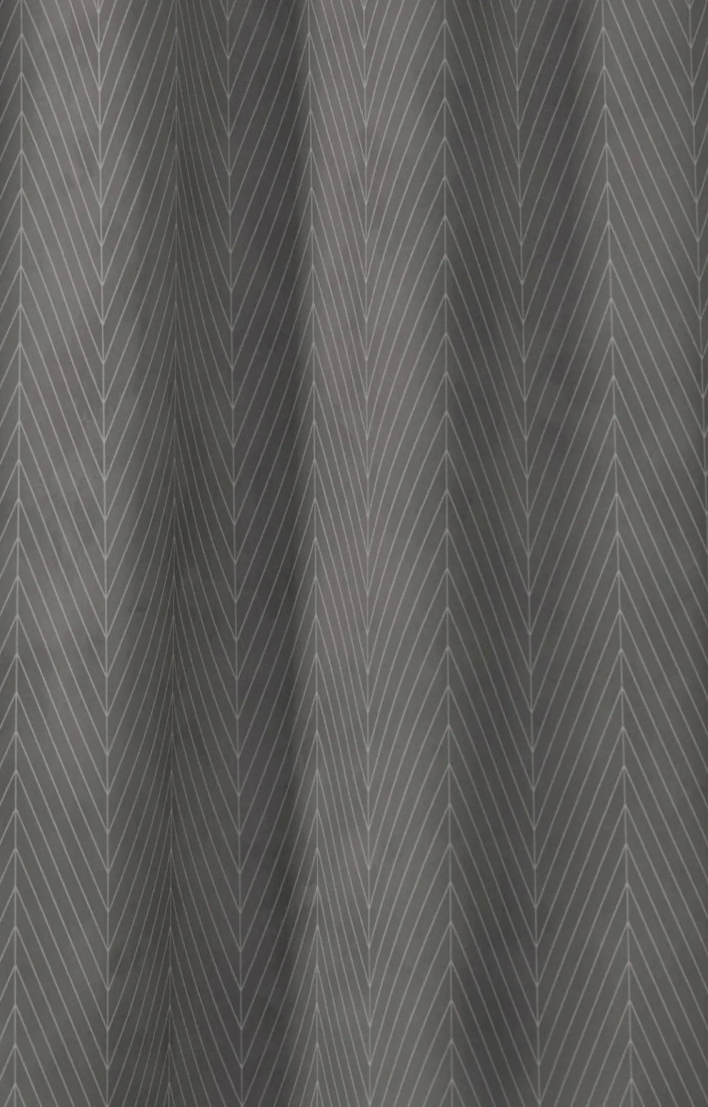 Compliments - Badeforhæng - Pine shower curtain w/tape 220 cm - Mørk grå