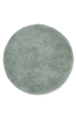 Compliments - Bademåtte - Loop Bath Mat dia. 75 cm - Støvet grøn